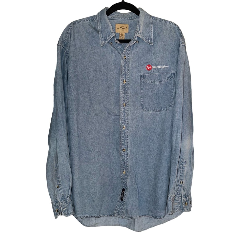 VINTAGE| PORT AUTHORITY| MENS JEAN JACKET| SIZE‎ XL